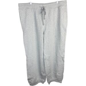 RM Rebecca Minkoff XL Grey Cotton Sweatpants Drawstring Ribbed Cuffs NWT